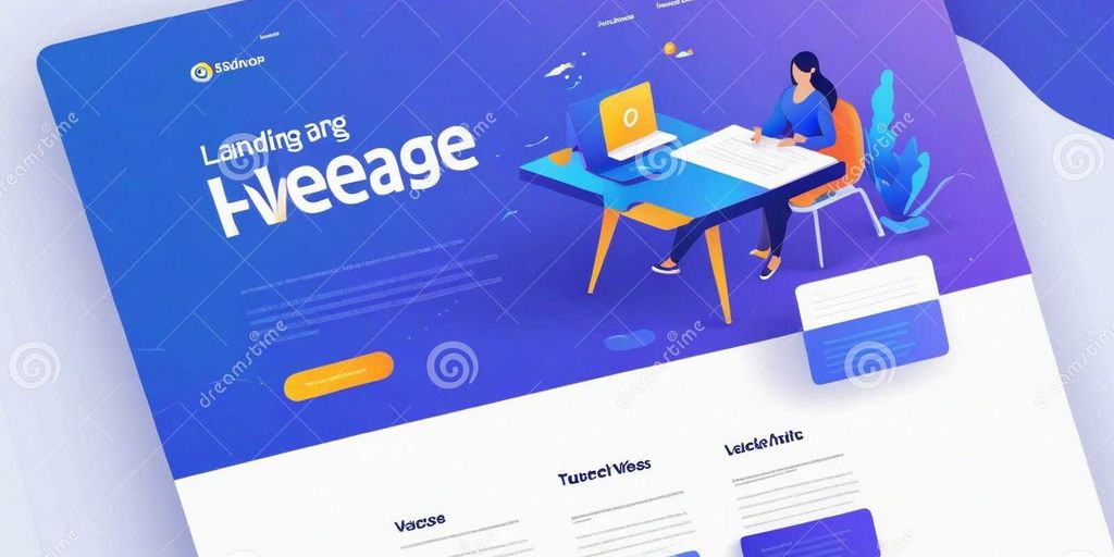 business landing page illustration