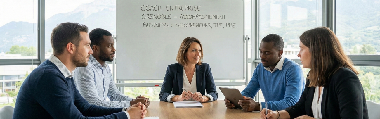 coach entreprise Grenoble – accompagnement business pour solopreneurs TPE PME
